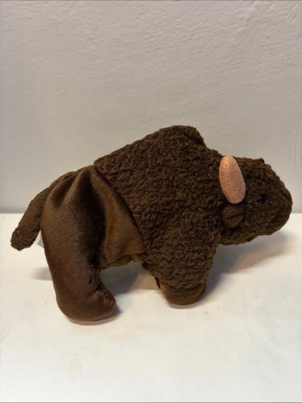 NWT Roam the Buffalo Ty Brown Plush Accent Toy